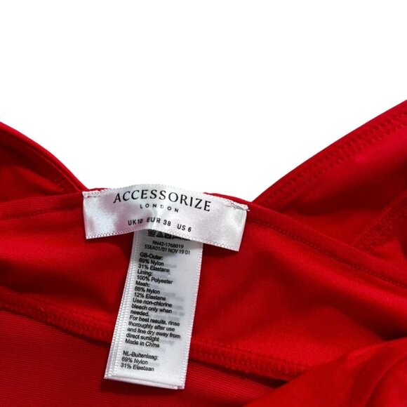 Final Sale! Accessorize London swimsuit women's 6 pink Lexi Slimming suit - Picture 4 of 9